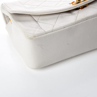 Chanel Lambskin Quilted Small Single Flap White 15 of 22