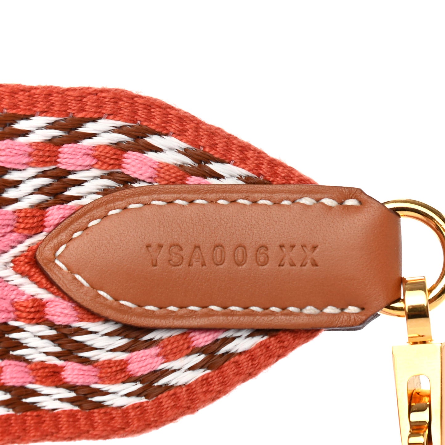 Toile Swift Sangle Allegro 50mm Shoulder Strap Rose Confetti White Gold