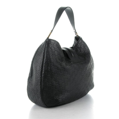 Gucci Guccissima Large New Ladies Web Hobo Black 3 of 7