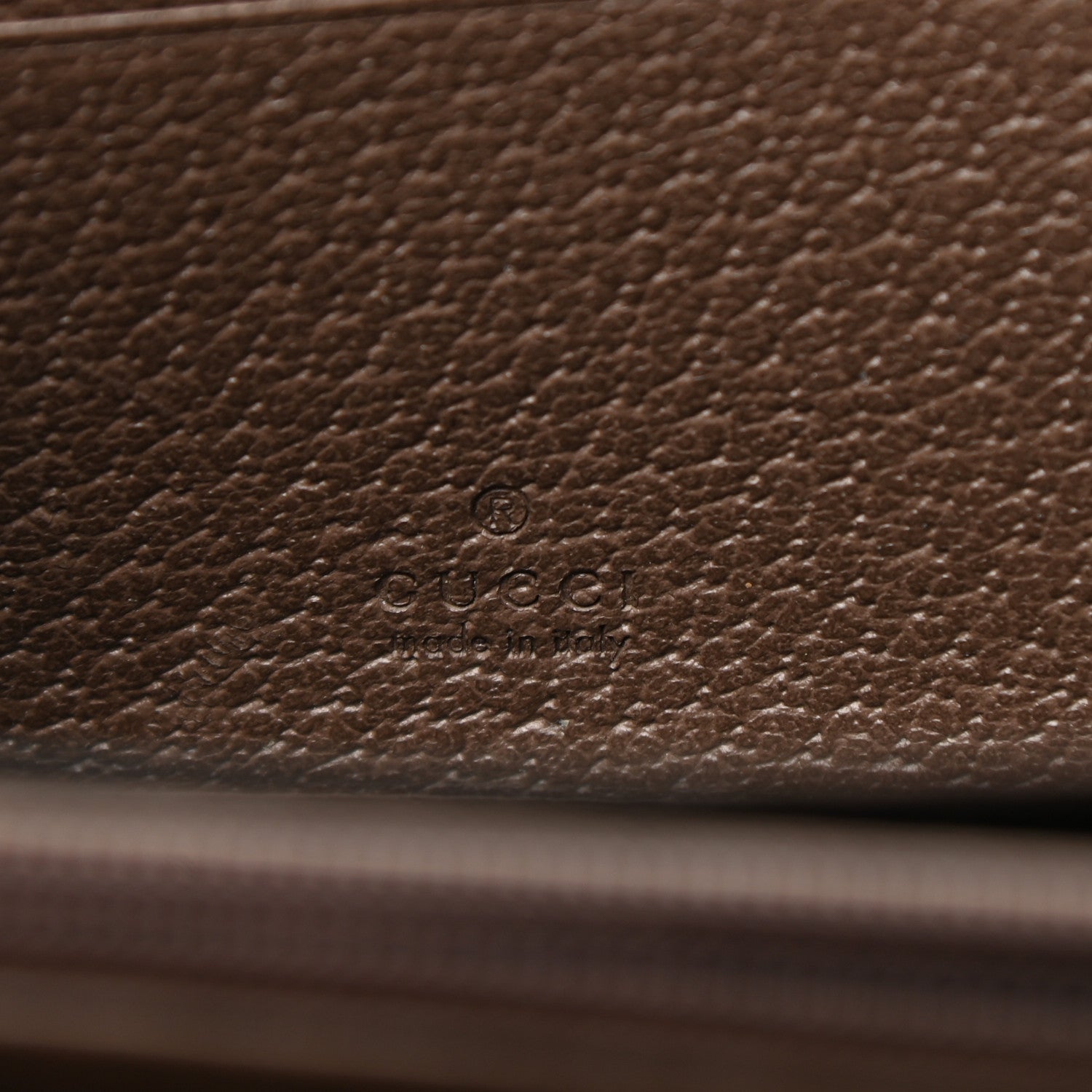 Gucci GG Supreme Monogram Web Ophidia Zip Around Wallet Brown 6 of 8