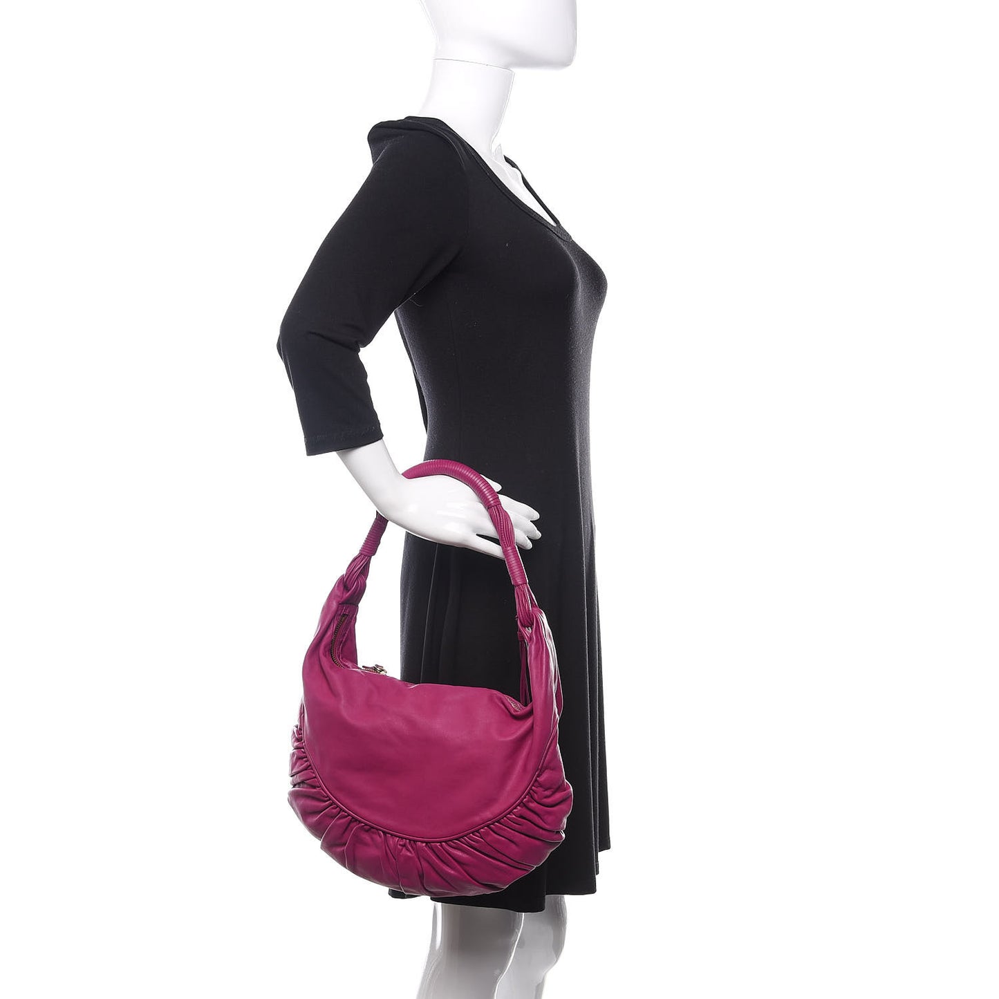 Calfskin Gypsy Hobo Purple