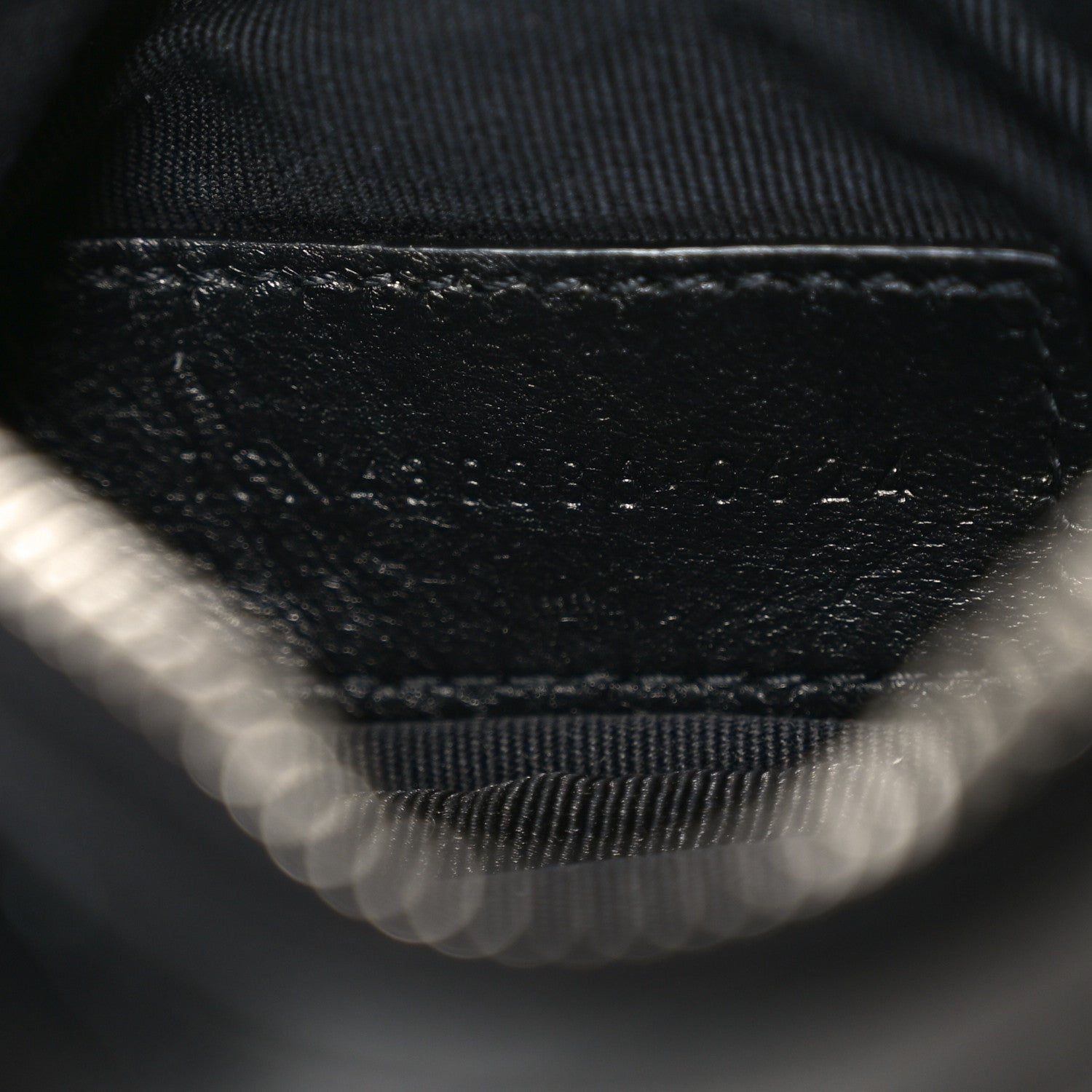 Saint Laurent Calfskin Matelasse Monogram Key Pouch Black 7 of 7