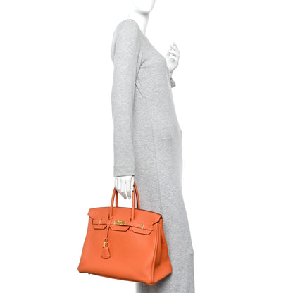 Hermes Togo Birkin 35 Orange 2 of 10