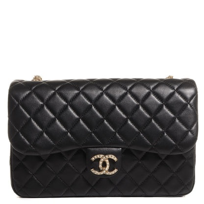 Chanel Lambskin Medium Westminster Pearl Flap Black 1 of 8