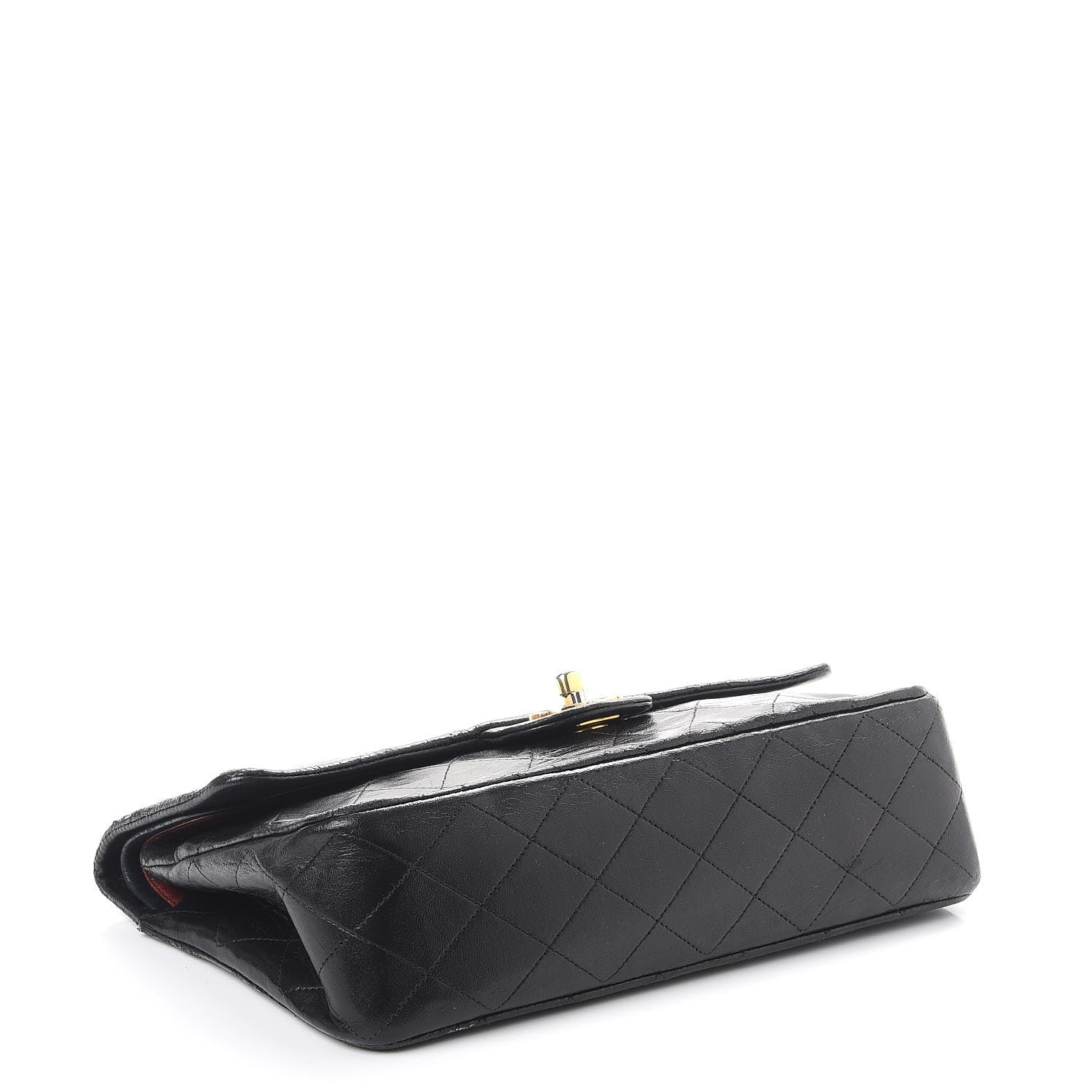 Chanel Lambskin Quilted Medium Double Flap Bag Black 4 of 11