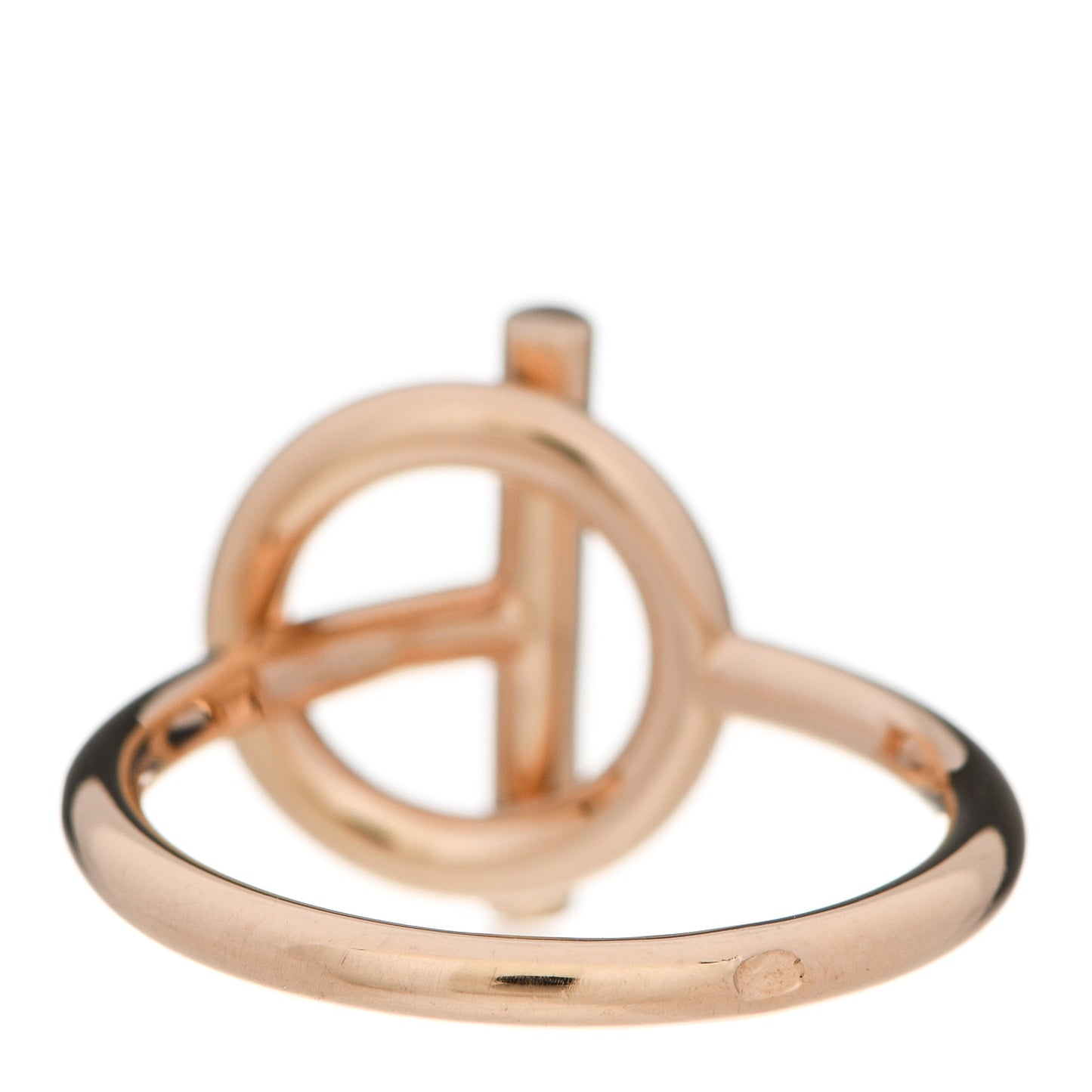 18K Rose Gold Diamond PM Echappee Ring 53 6.5