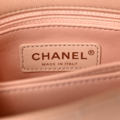 Chanel Caviar Quilted Extra Mini Coco Handle Flap Light Pink 6 of 9