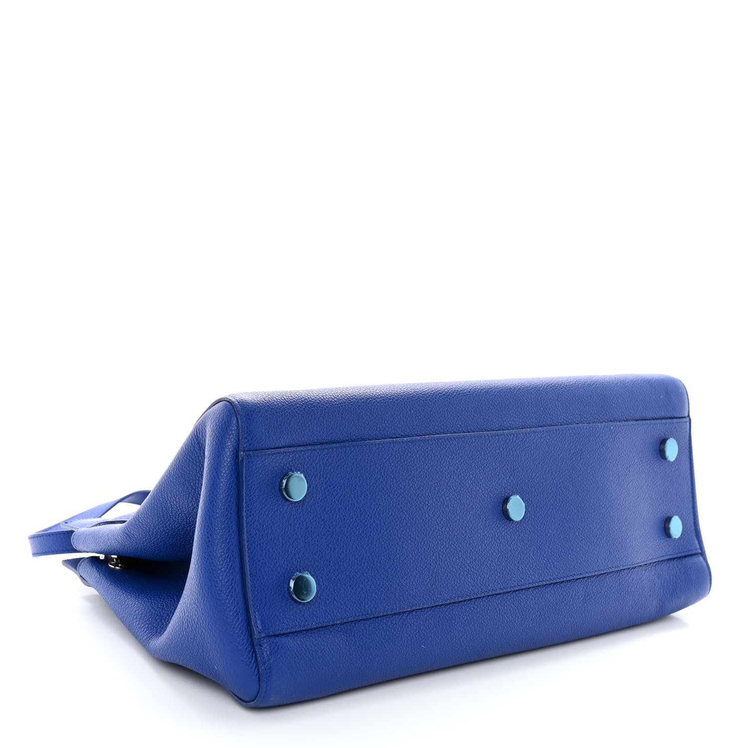 Saint Laurent Calfskin Medium Rive Gauche Cabas Outremer 4 of 9