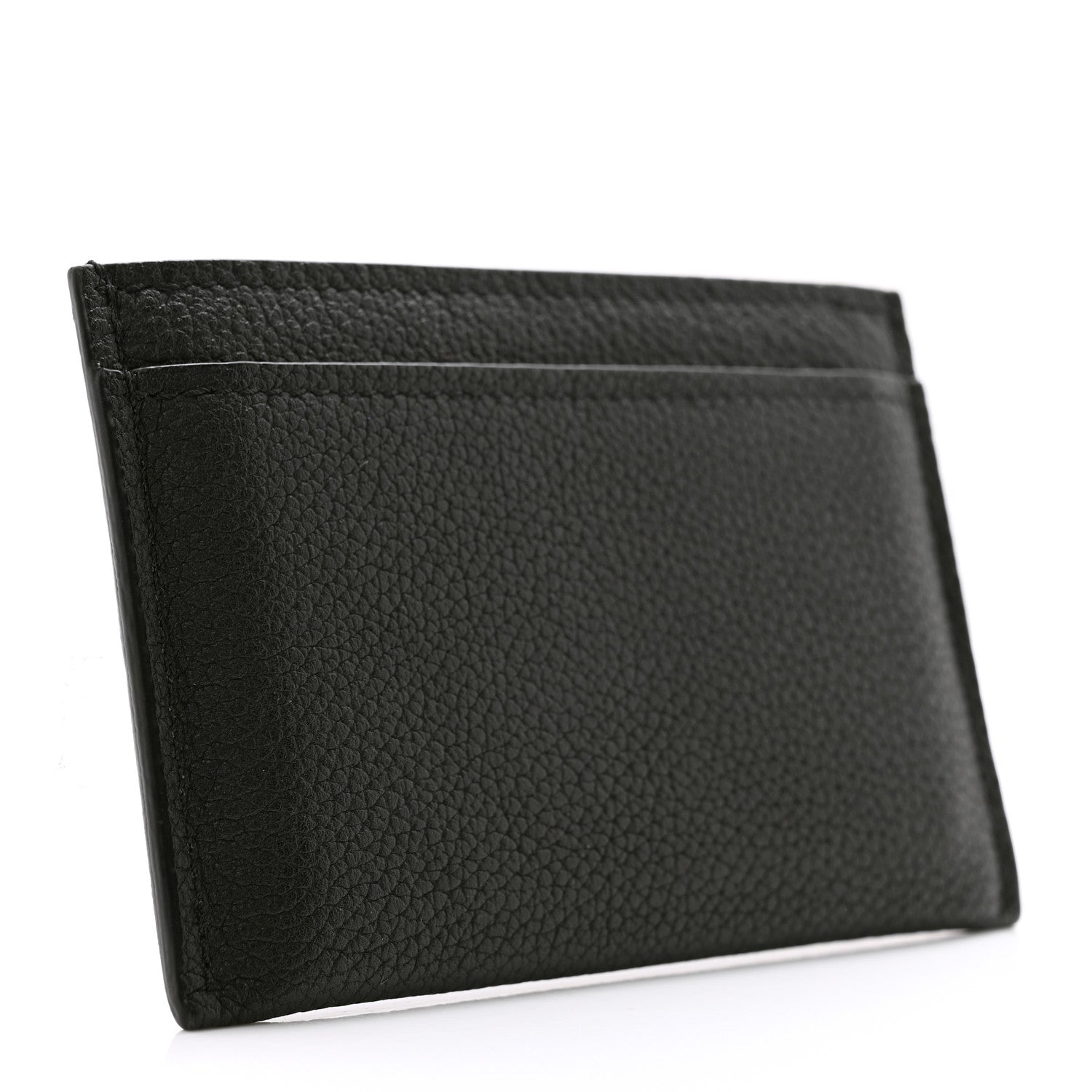 Louis Vuitton Calfskin Lockme Card Holder Black 3 of 7