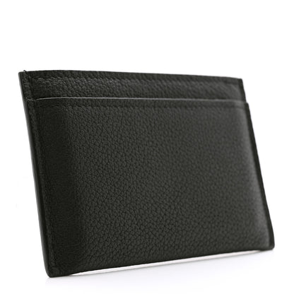 Louis Vuitton Calfskin Lockme Card Holder Black 3 of 7