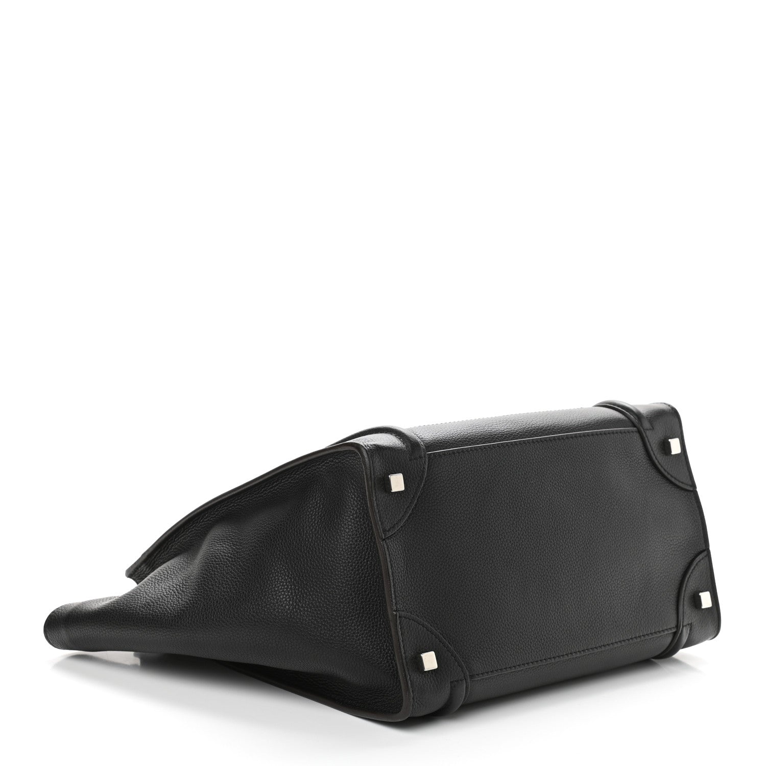 Celine Drummed Calfskin Mini Luggage Black 4 of 9