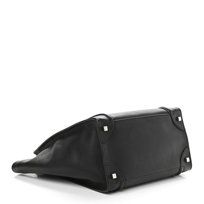 Celine Drummed Calfskin Mini Luggage Black 4 of 9