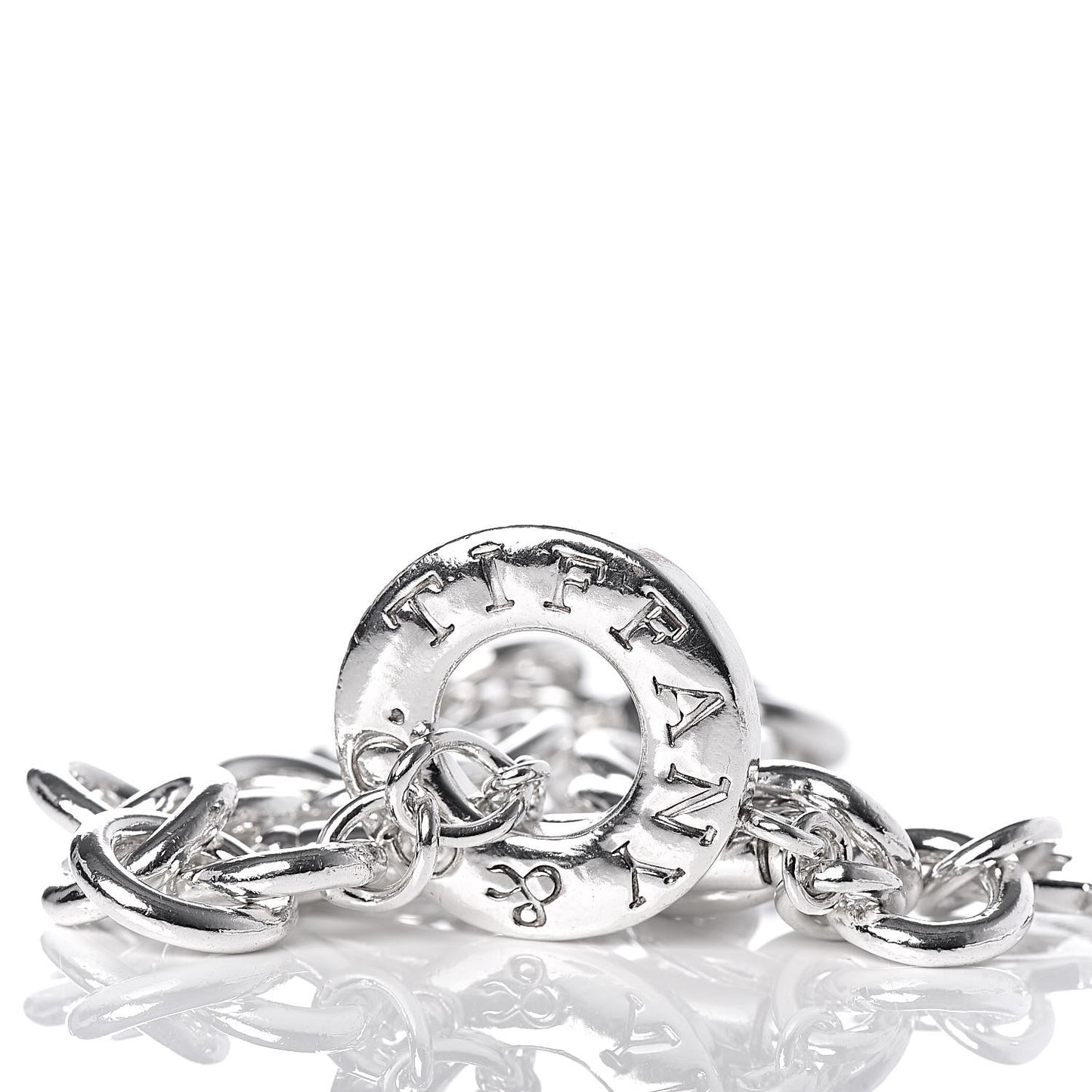 Sterling Silver Heart Tag Toggle Bracelet