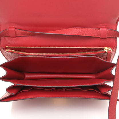 Celine Goatskin Medium Classic Box Flap Bag Carmin 4 of 12