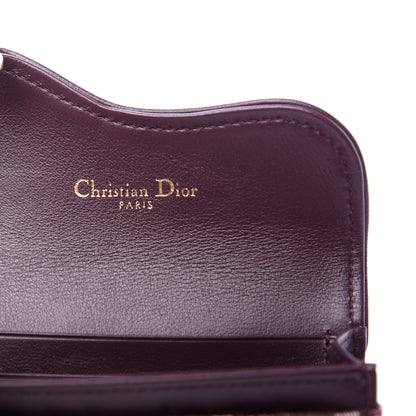 Christian Dior Oblique Saddle Card Holder Bordeaux 6 of 8