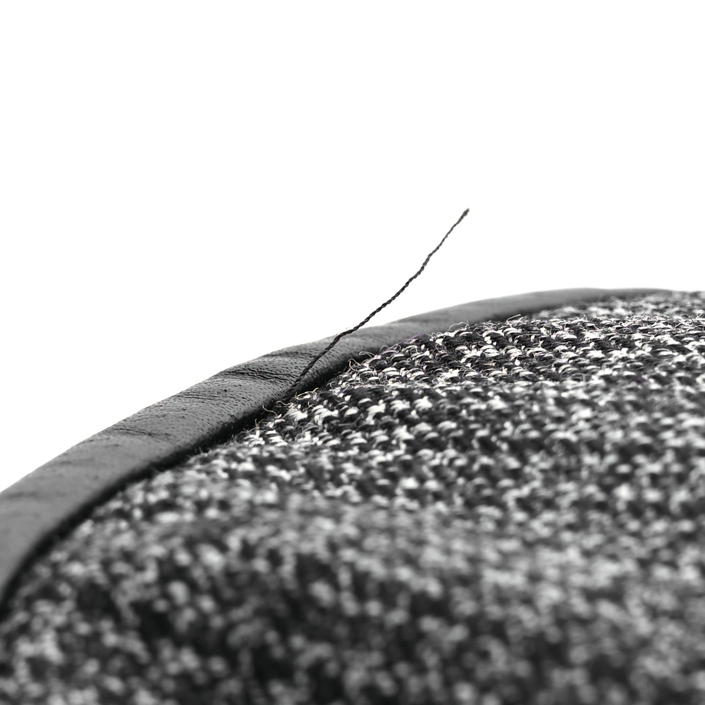 Wool Nylon GG Monogram Reversible Bucket Hat L Black Grey