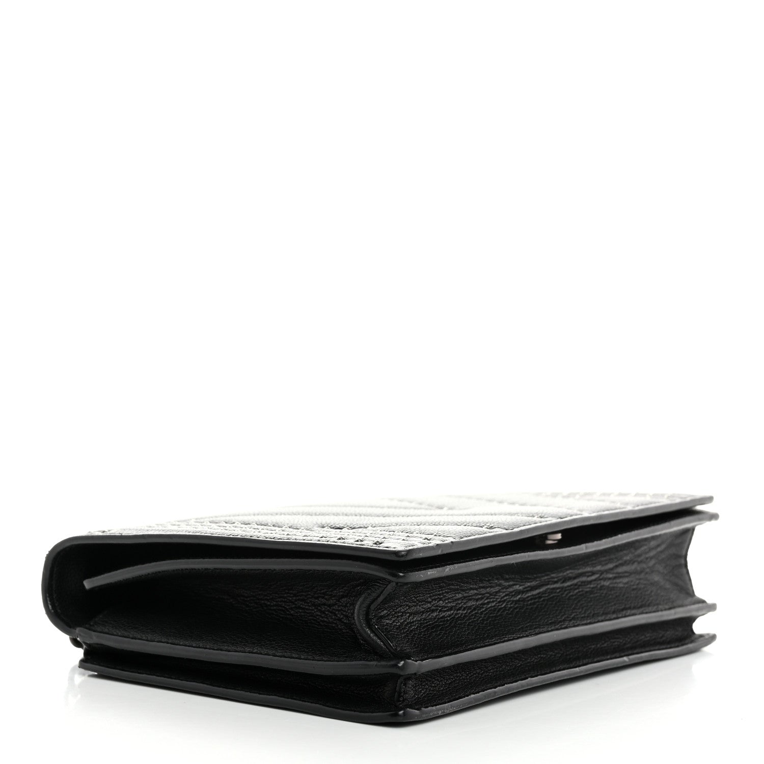 MCM Calfskin Stud Disco Flap Crossbody Bag Black 4 of 11
