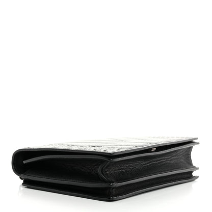 MCM Calfskin Stud Disco Flap Crossbody Bag Black 4 of 11
