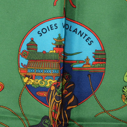 Hermes Silk Soies Volantes Scarf 90 3 of 6