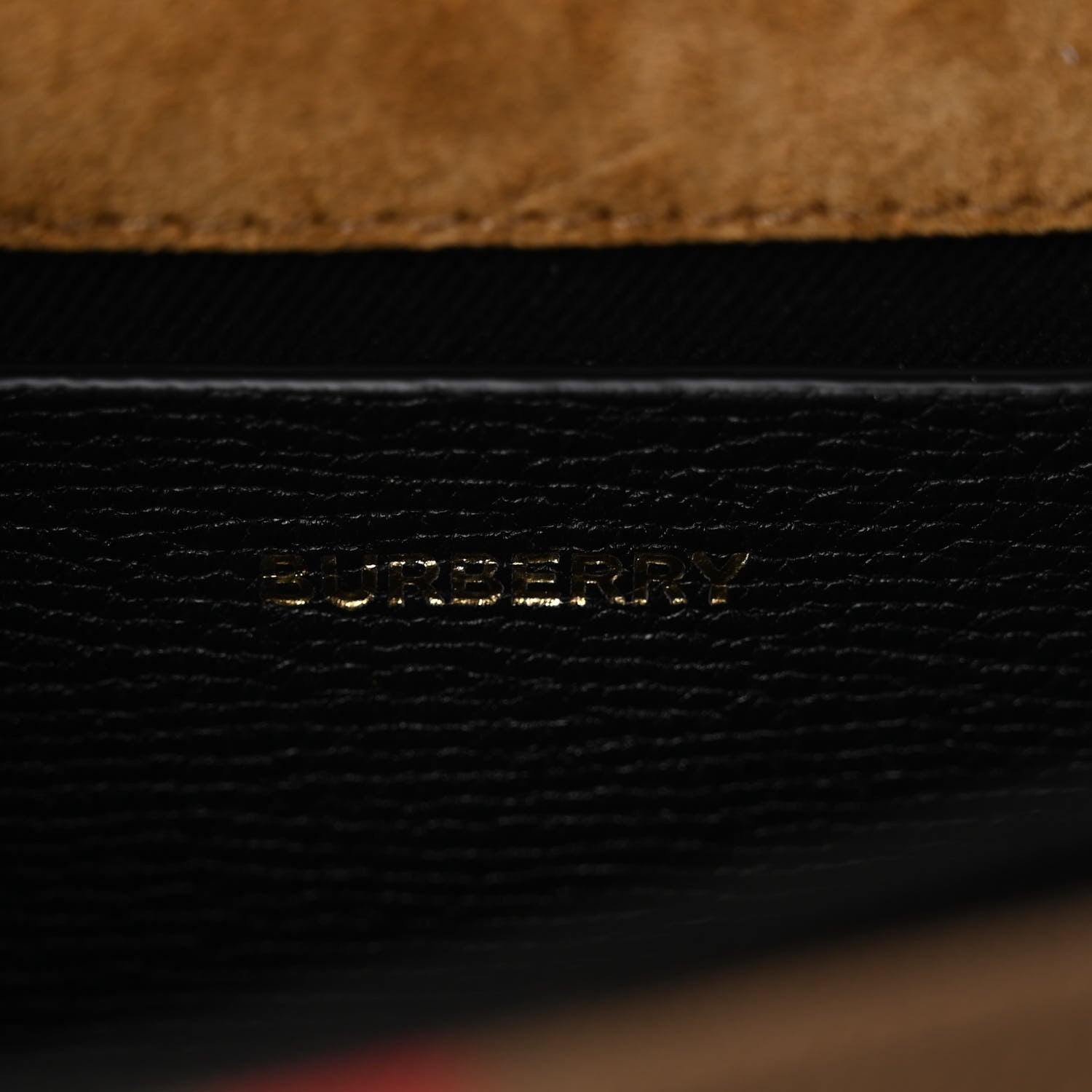 Burberry Derby Calfskin House Check Baby Macken Crossbody Bag Black 6 of 9