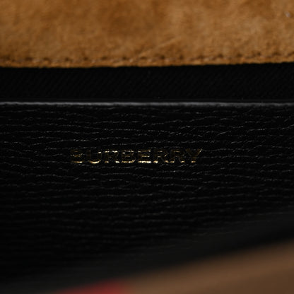 Burberry Derby Calfskin House Check Baby Macken Crossbody Bag Black 6 of 9