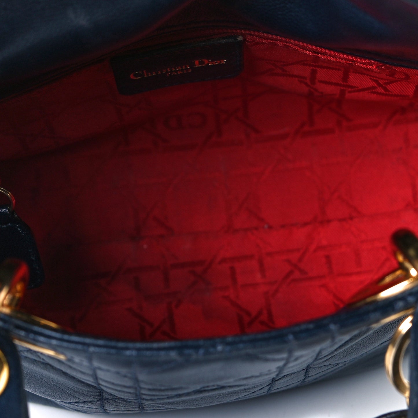 Lambskin Cannage Mini Lady Dior Black