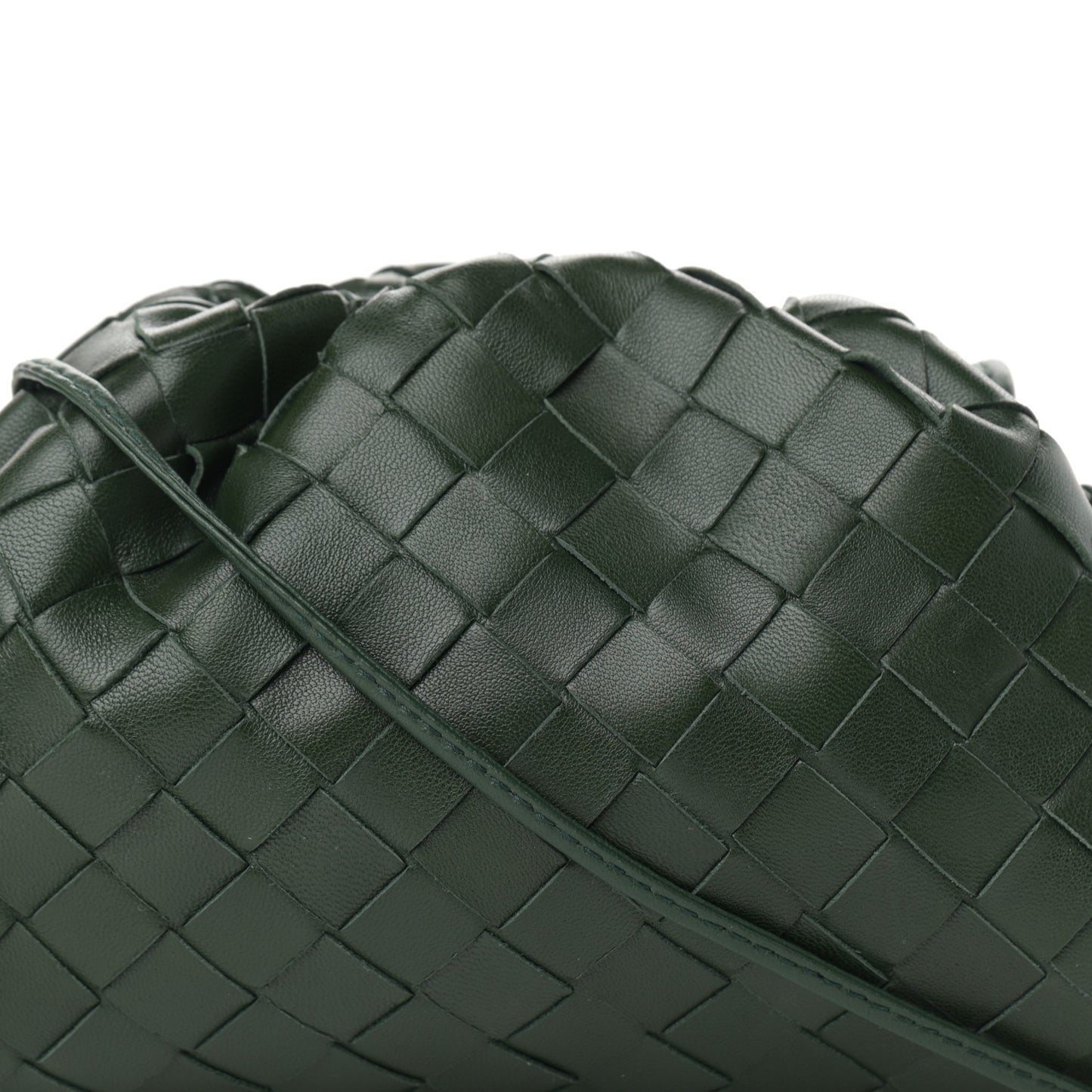Nappa Intrecciato The Mini Pouch Bottle Green