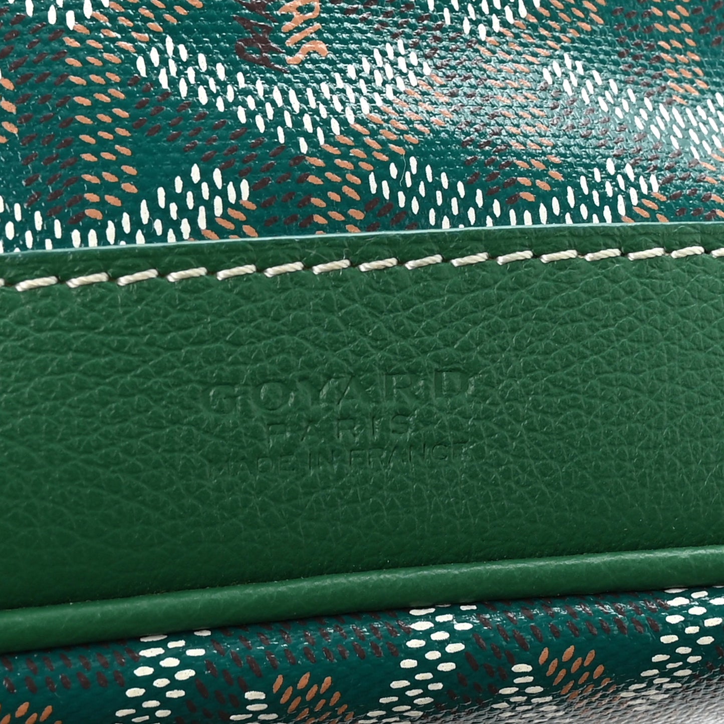 Goyardine Petit Flot Bucket Bag PM Green