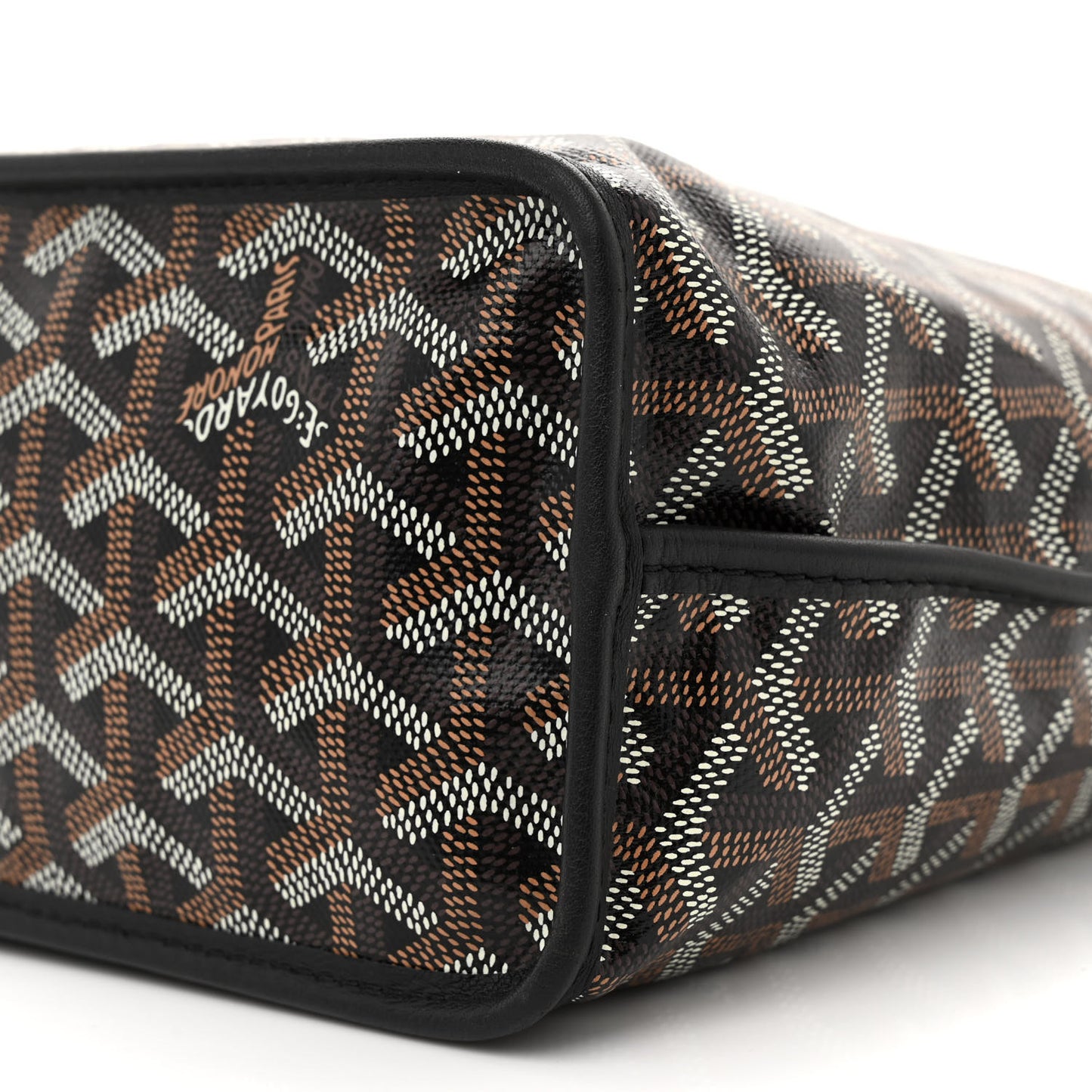 Goyardine Reversible Mini Anjou Black