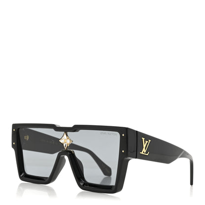 Louis Vuitton Acetate Swarovski Crystal Cyclone Sunglasses Z1578E Black 1 of 8
