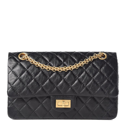 Chanel Aged Calfskin Quilted 2.55 Reissue 225 Flap Black 1 of 7