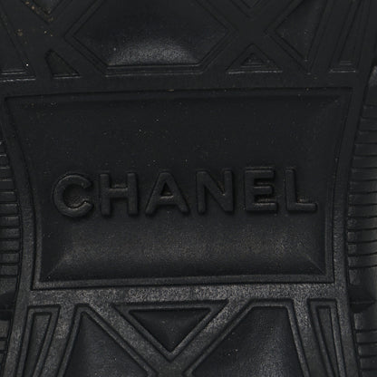 Chanel Velvet Calfskin Mixed Fibers CC Sneakers 36 Black 8 of 9
