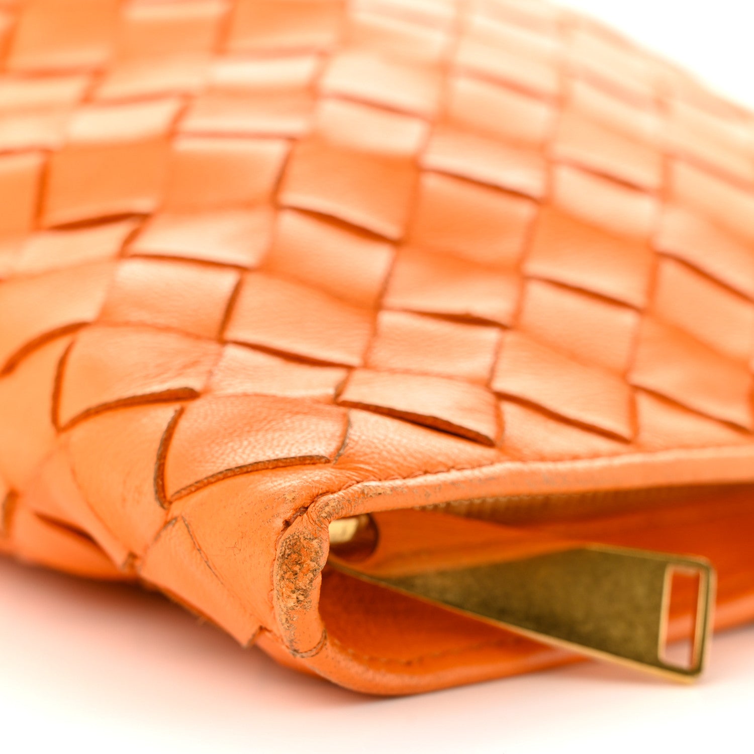 Bottega Veneta Nappa Intrecciato BV Twist Orange 10 of 14