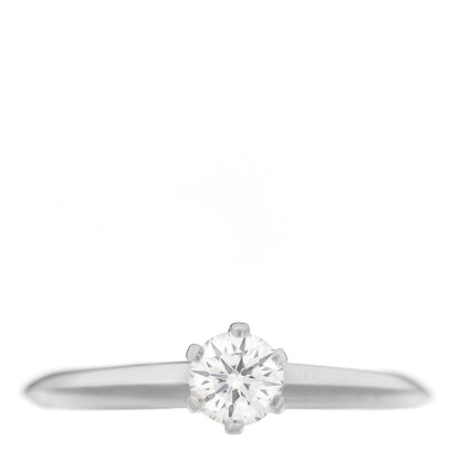 Tiffany Platinum Diamond .27ct Solitaire Engagement Ring 49 4.75 1 of 5