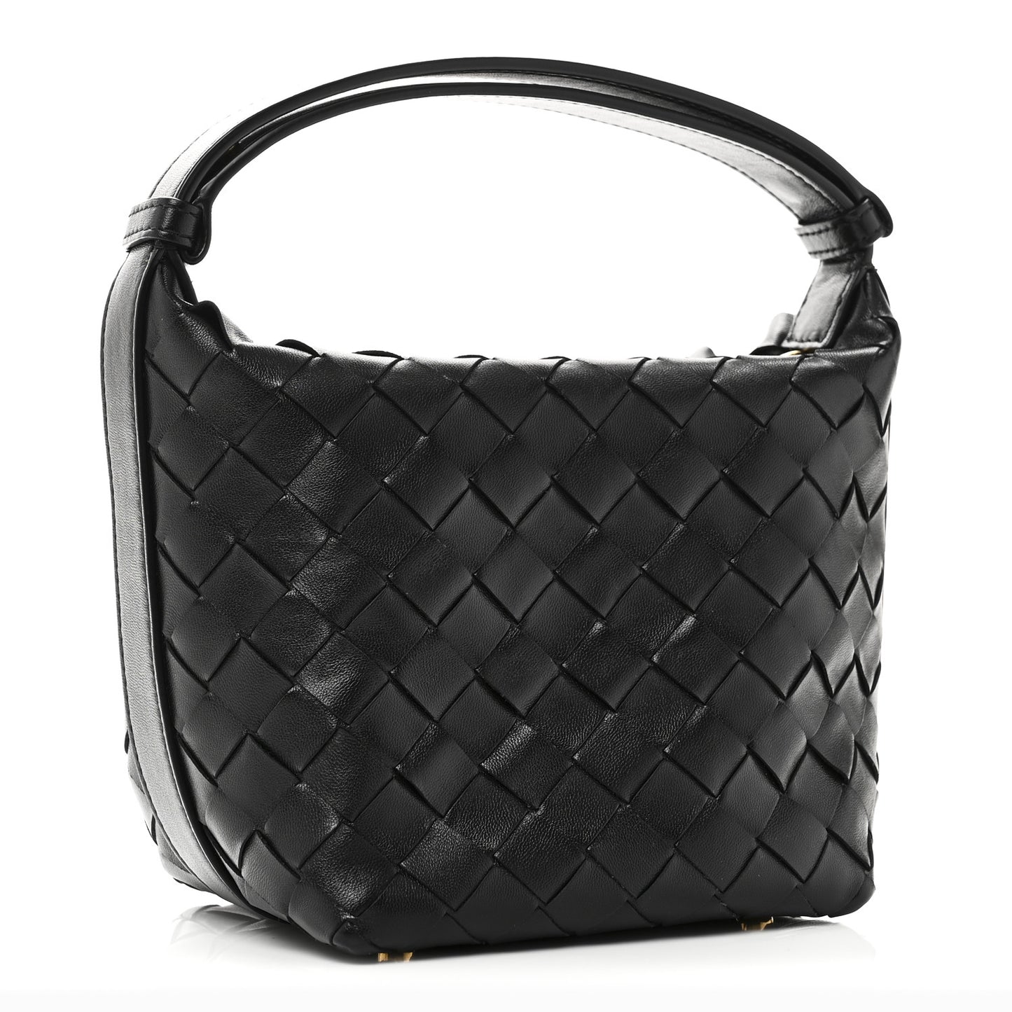 Calfskin Nappa Intrecciato Mini Wallace Black