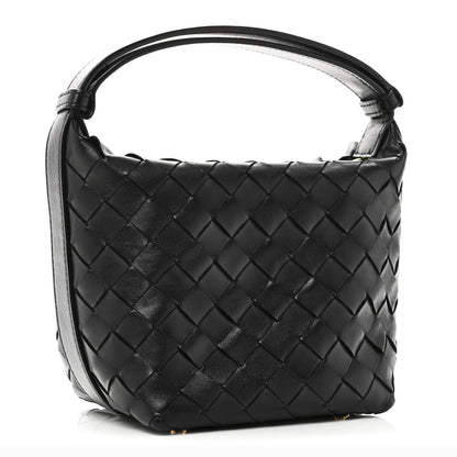 Bottega Veneta Calfskin Nappa Intrecciato Mini Wallace Black 3 of 10
