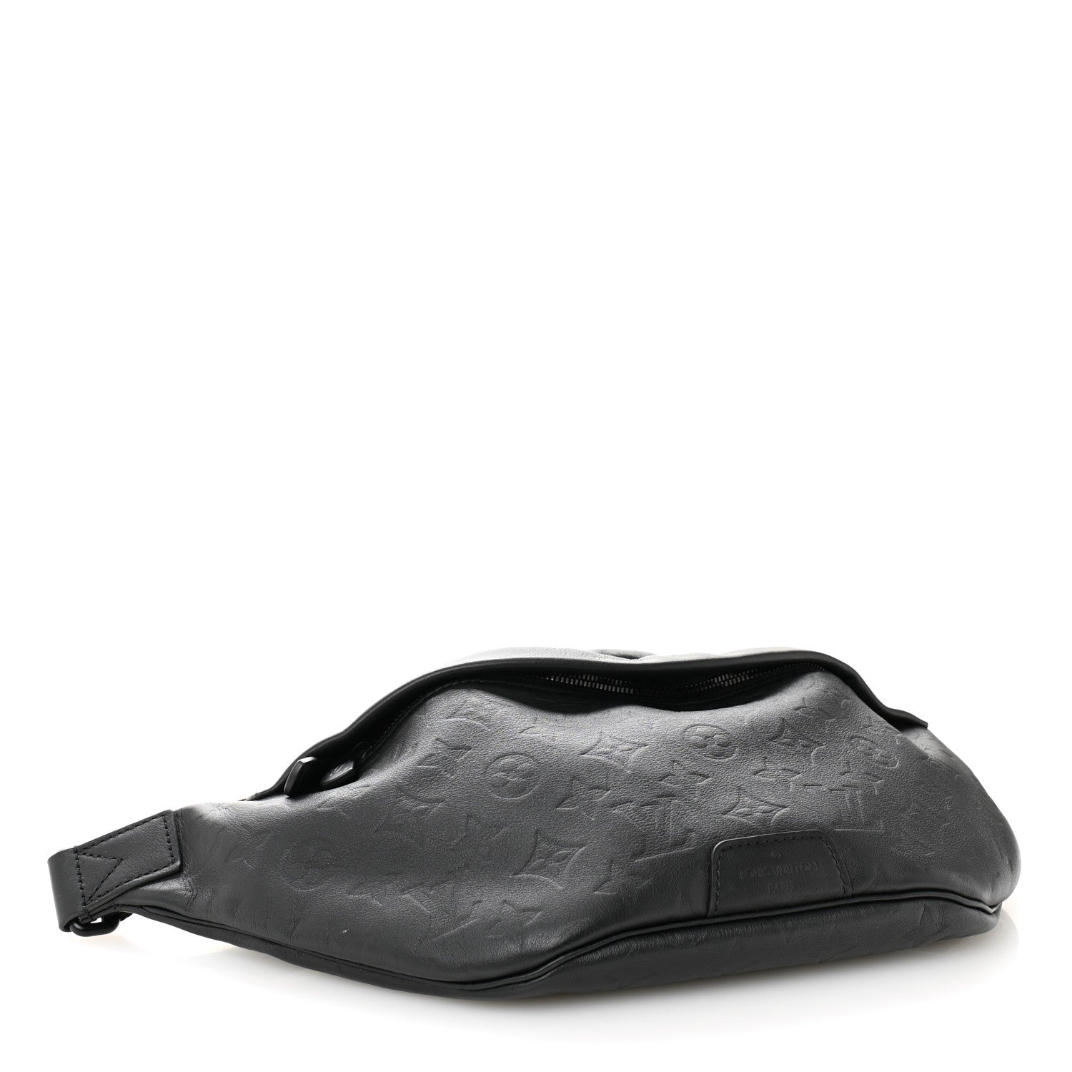 Louis Vuitton Calfskin Monogram Shadow Discovery Bumbag Black 4 of 10