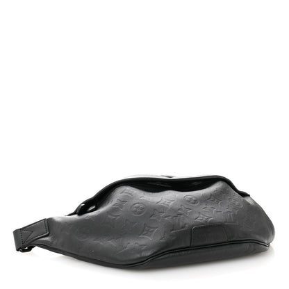 Louis Vuitton Calfskin Monogram Shadow Discovery Bumbag Black 4 of 10