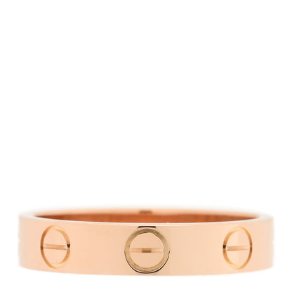 Cartier 18K Pink Gold 3.5mm LOVE Wedding Band Ring 48 4.5 3 of 4
