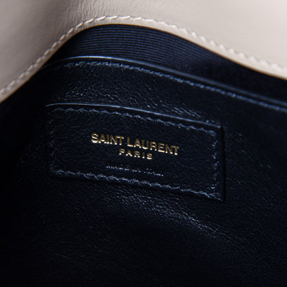 Saint Laurent Calfskin Y Quilted Monogram Small Loulou Chain Satchel Dark Beige 8 of 11