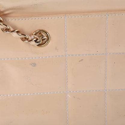 Chanel Patent Chocolate Bar East West Tote White 15 of 27