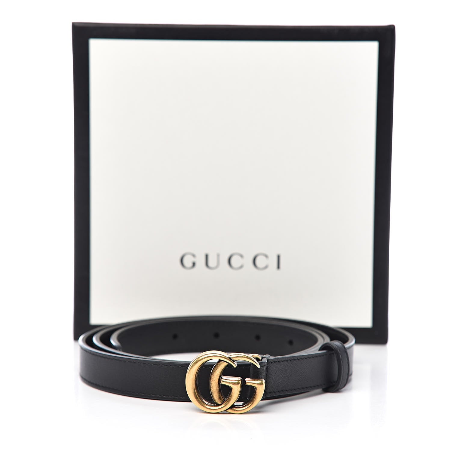 Gucci Calfskin Double G 20mm Belt 105 42 Black 7 of 7