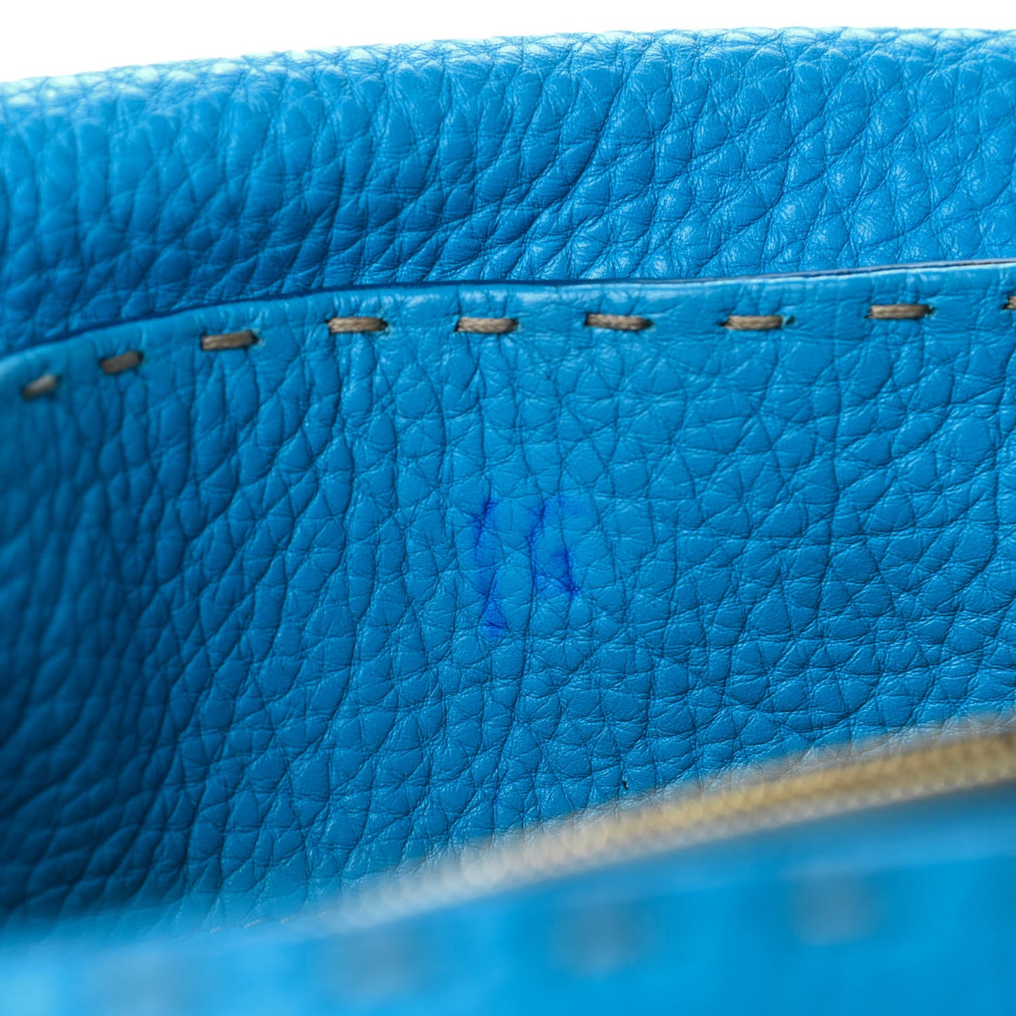 Cuoio Romano Selleria Medium Linda Satchel True Blue Corda