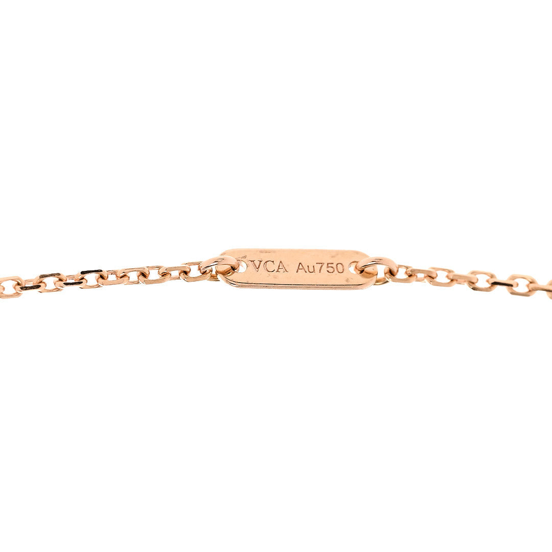 18K Rose Gold Sweet Alhambra Pendant Necklace