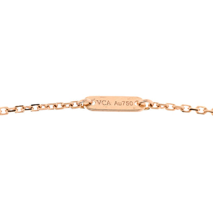 Van Cleef & Arpels 18K Rose Gold Sweet Alhambra Pendant Necklace 4 of 5