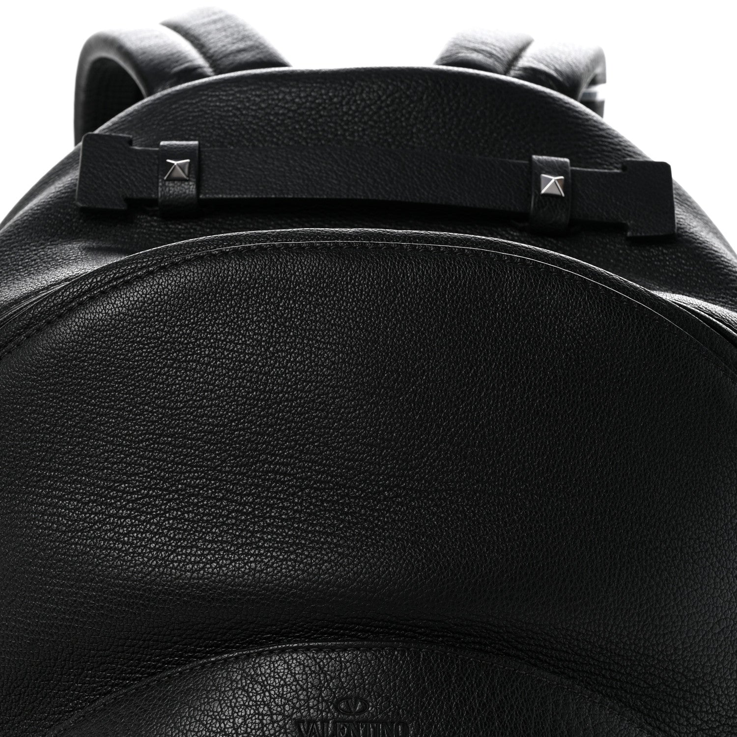 Valentino Garavani Grained Calfskin Rockstud Backpack Black 7 of 12