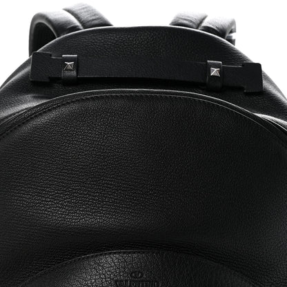Valentino Garavani Grained Calfskin Rockstud Backpack Black 7 of 12