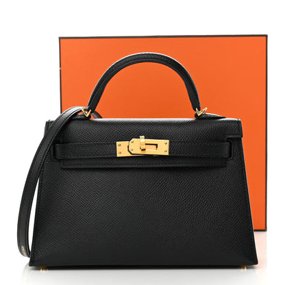 Hermes Epsom Mini Kelly Sellier 20 Black 11 of 11