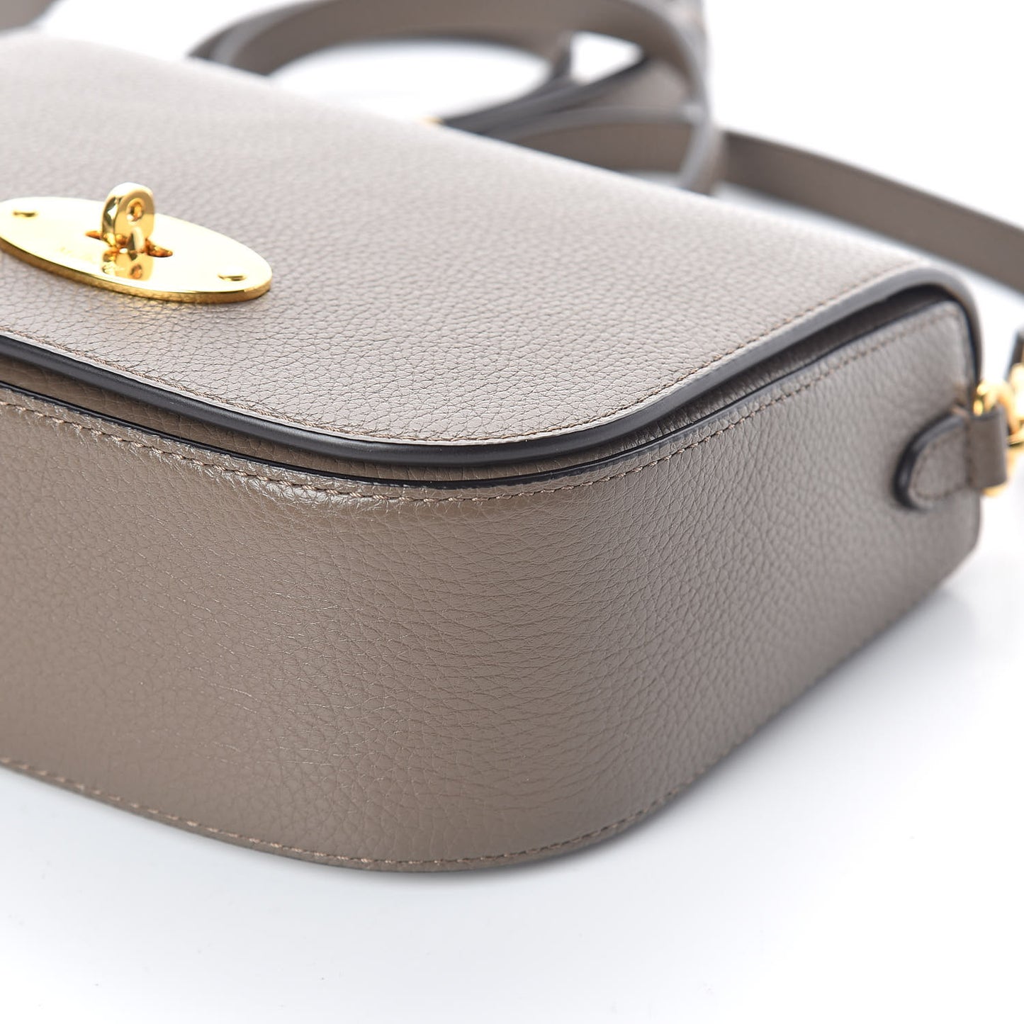 Natural Grained Calfskin Small Darley Satchel Clay