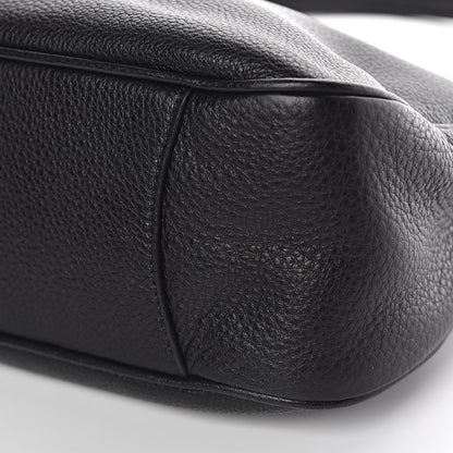 Prada Vitello Daino Shoulder Bag Black 10 of 11